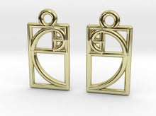 Load image into Gallery viewer, Tiny Golden Ratio Earrings (Metal)