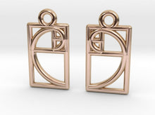 Load image into Gallery viewer, Tiny Golden Ratio Earrings (Metal)