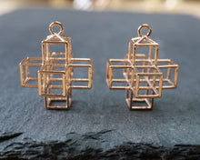 Load image into Gallery viewer, 3D Plus Earrings (Metal)
