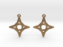 Load image into Gallery viewer, Diamond Star Earrings (Metal)
