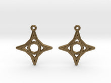 Load image into Gallery viewer, Diamond Star Earrings (Metal)