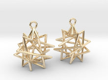Load image into Gallery viewer, Tetrahedron Compound Earrings (Metal)