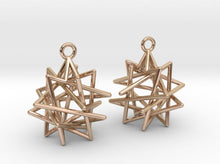 Load image into Gallery viewer, Tetrahedron Compound Earrings (Metal)