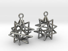 Load image into Gallery viewer, Tetrahedron Compound Earrings (Metal)