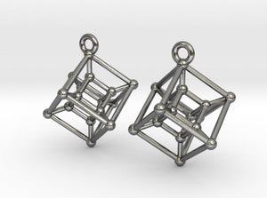 Hypercube Earrings (Metal)