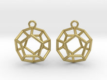 Load image into Gallery viewer, Dodecahedron Earrings (Metal)