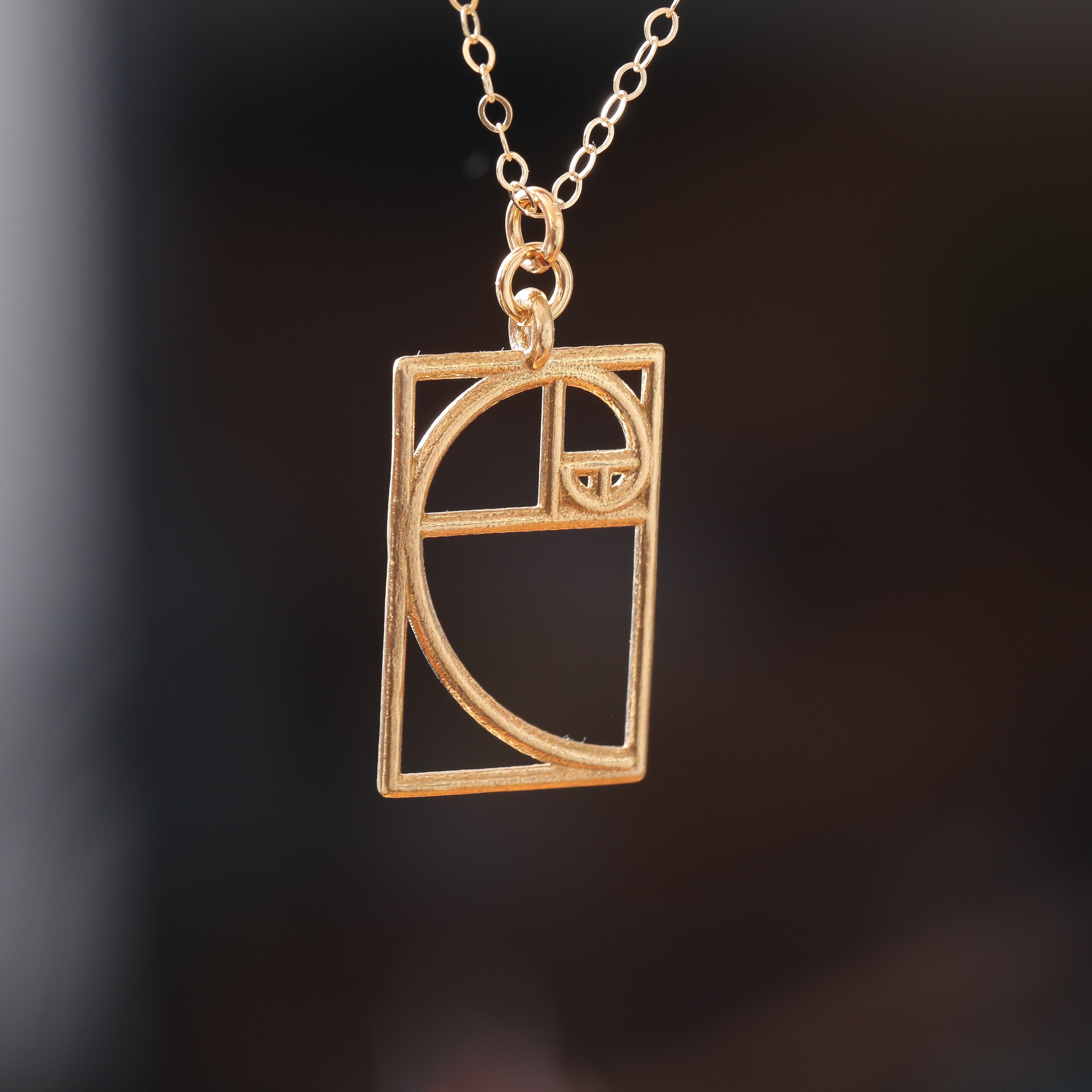 Larger Golden Ratio Necklace (Metal) – Hanusa Design