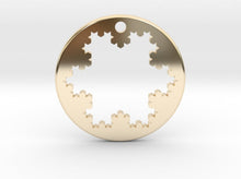 Load image into Gallery viewer, Koch Snowflake Necklace (Metal)