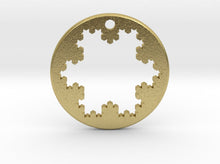 Load image into Gallery viewer, Koch Snowflake Necklace (Metal)