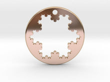 Load image into Gallery viewer, Koch Snowflake Necklace (Metal)
