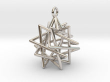Load image into Gallery viewer, Tetrahedron Compound Necklace (Metal)
