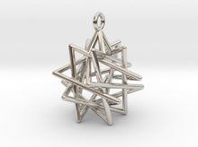 Load image into Gallery viewer, Tetrahedron Compound Necklace (Metal)