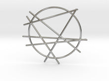 Load image into Gallery viewer, Abstract Line Pendant (Metal)