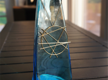 Load image into Gallery viewer, Abstract Line Pendant (Metal)