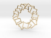 Load image into Gallery viewer, Squares Wreath Pendant (Metal)