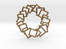Load image into Gallery viewer, Squares Wreath Pendant (Metal)