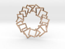 Load image into Gallery viewer, Squares Wreath Pendant (Metal)