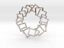 Load image into Gallery viewer, Squares Wreath Pendant (Metal)