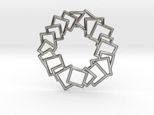 Load image into Gallery viewer, Squares Wreath Pendant (Metal)