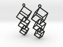 Load image into Gallery viewer, Dangling Cubes Earrings (Nylon)