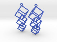 Load image into Gallery viewer, Dangling Cubes Earrings (Nylon)