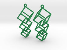 Load image into Gallery viewer, Dangling Cubes Earrings (Nylon)