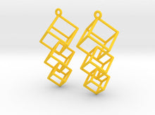 Load image into Gallery viewer, Dangling Cubes Earrings (Nylon)