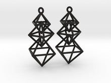 Load image into Gallery viewer, Dangling Octahedra Earrings (Nylon)