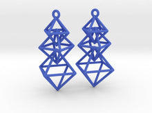 Load image into Gallery viewer, Dangling Octahedra Earrings (Nylon)