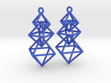 Load image into Gallery viewer, Dangling Octahedra Earrings (Nylon)
