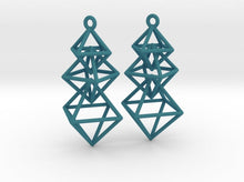 Load image into Gallery viewer, Dangling Octahedra Earrings (Nylon)