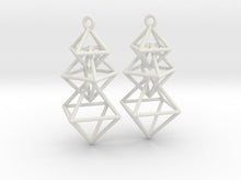 Load image into Gallery viewer, Dangling Octahedra Earrings (Nylon)
