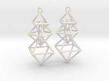 Load image into Gallery viewer, Dangling Octahedra Earrings (Nylon)