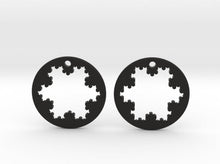 Load image into Gallery viewer, Koch Snowflake Earrings (Nylon)
