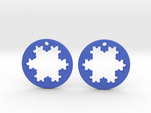Load image into Gallery viewer, Koch Snowflake Earrings (Nylon)