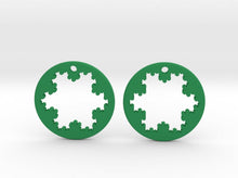 Load image into Gallery viewer, Koch Snowflake Earrings (Nylon)
