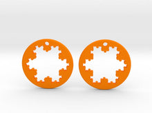 Load image into Gallery viewer, Koch Snowflake Earrings (Nylon)