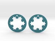 Load image into Gallery viewer, Koch Snowflake Earrings (Nylon)
