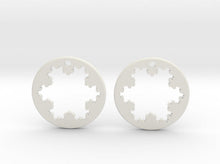 Load image into Gallery viewer, Koch Snowflake Earrings (Nylon)