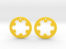 Load image into Gallery viewer, Koch Snowflake Earrings (Nylon)