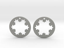 Load image into Gallery viewer, Koch Snowflake Earrings (Nylon)