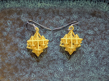 Load image into Gallery viewer, Koch Tetrahedron Earrings (Nylon)