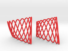 Load image into Gallery viewer, Tetrahedral Cage Earrings (Nylon)