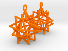 Load image into Gallery viewer, Tetrahedron Compound Earrings (Nylon)