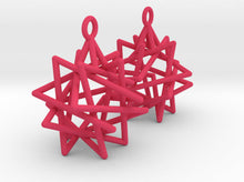Load image into Gallery viewer, Tetrahedron Compound Earrings (Nylon)