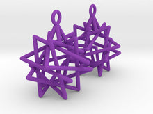 Load image into Gallery viewer, Tetrahedron Compound Earrings (Nylon)