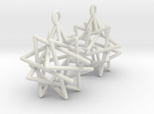 Load image into Gallery viewer, Tetrahedron Compound Earrings (Nylon)