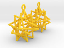 Load image into Gallery viewer, Tetrahedron Compound Earrings (Nylon)