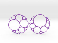 Load image into Gallery viewer, Bubbly Apollonian Earrings (Nylon)