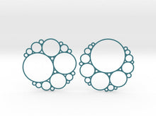 Load image into Gallery viewer, Bubbly Apollonian Earrings (Nylon)